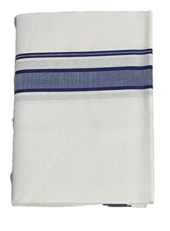 Thick Border White Dhoti