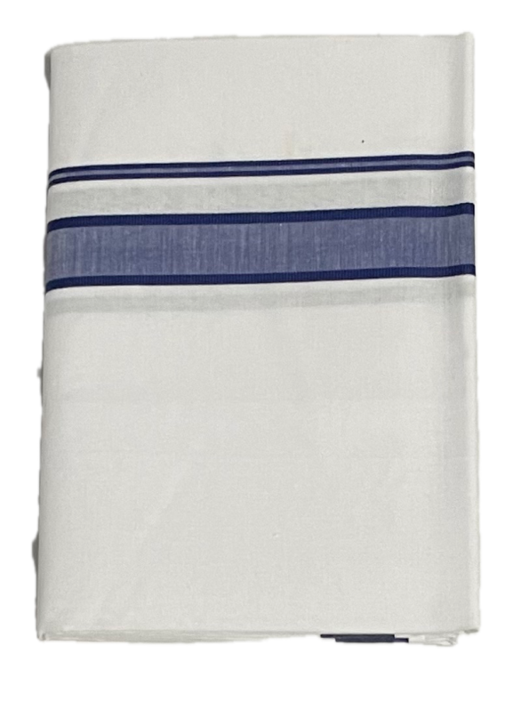 Thick Border White Dhoti